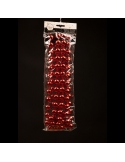 Sirag perle XXL Shiny Red, ghirlanda 2.7mx2cm Decoris