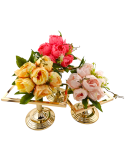 Suport Candy Bar, auriu cu picior 3/set