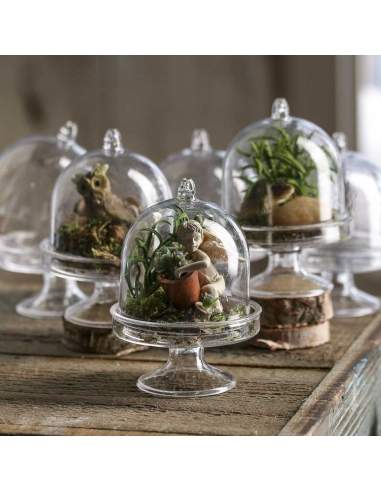 Cupola acrilica transparenta, dom mic 7.5 x 5 cm