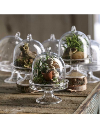 Cupola Acrilica Aurie cu picior, dom 8x5.5 cm