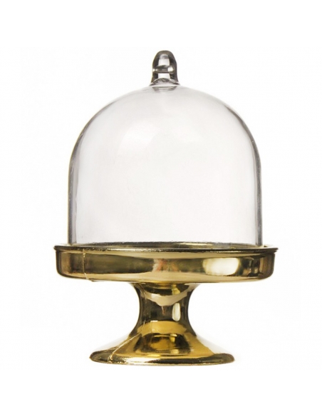 Cupola Acrilica Aurie cu picior, dom 8x5.5 cm