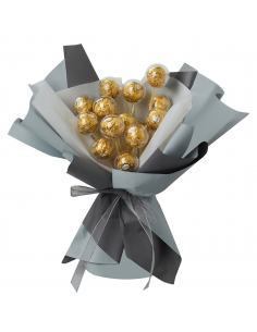 Sfera acrilica de pus pe bat pt buchete de flori 4cm 2