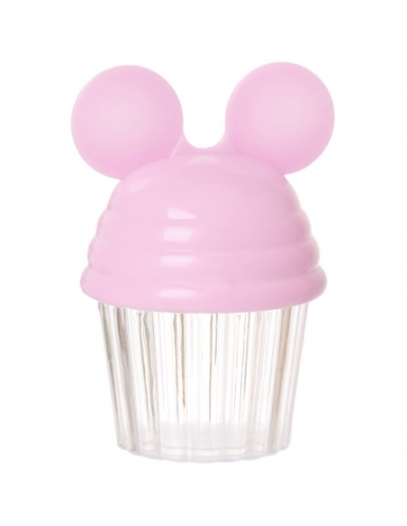 Marturie Botez Fetita Cutiuta acrilica briosa cu urechiuse baby pink 9cm