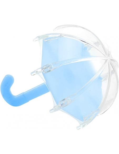 Marturie Botez Baietel Umbreluta acrilica bleu fillable, cutiuta 11cm