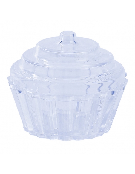 Cutie acrilica sub forma de Briosa Bleu