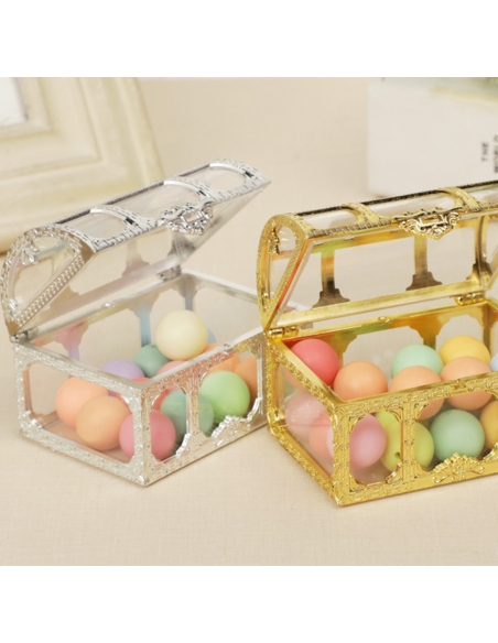 Cufar acrilic auriu, caseta 8cm