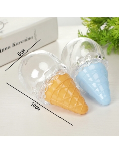 Cutiuta acrilica sub forma de inghetata 10cm 2