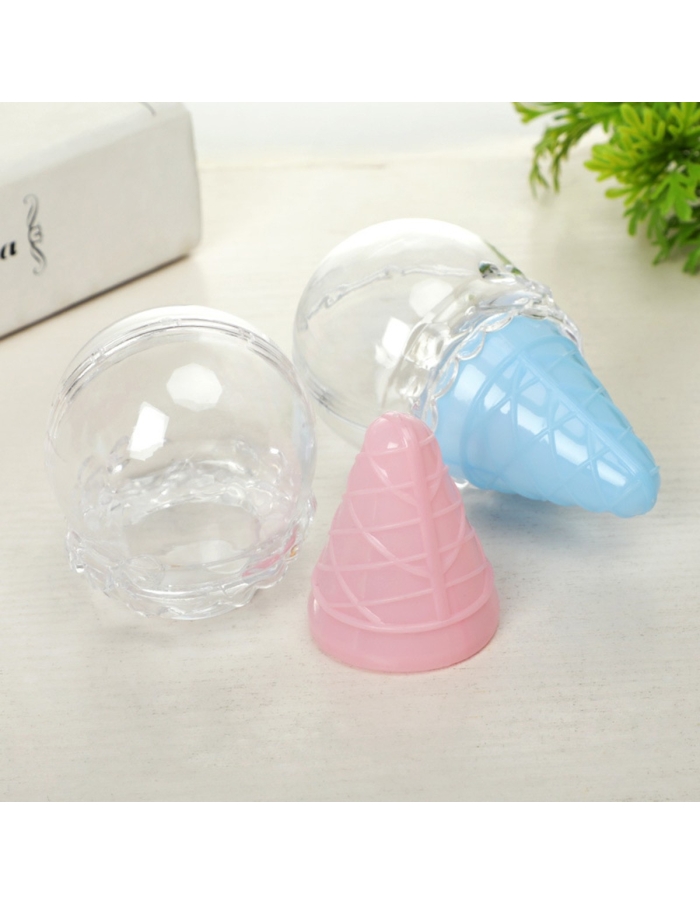 Cutiuta acrilica sub forma de inghetata 10cm