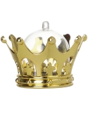 Coroana aurie, cutiuta acrilica 9cm