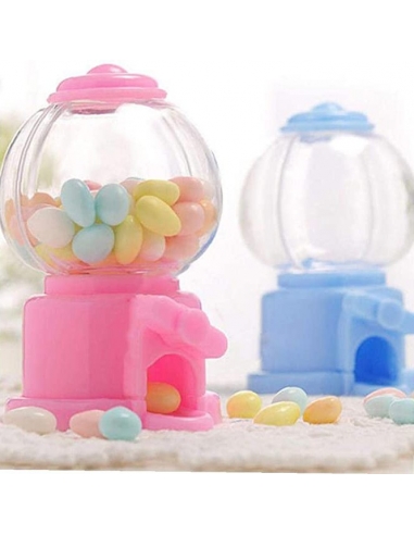 Marturie Botez Baietel Candy machine baby blue, figurina acrilica fillable 7cm