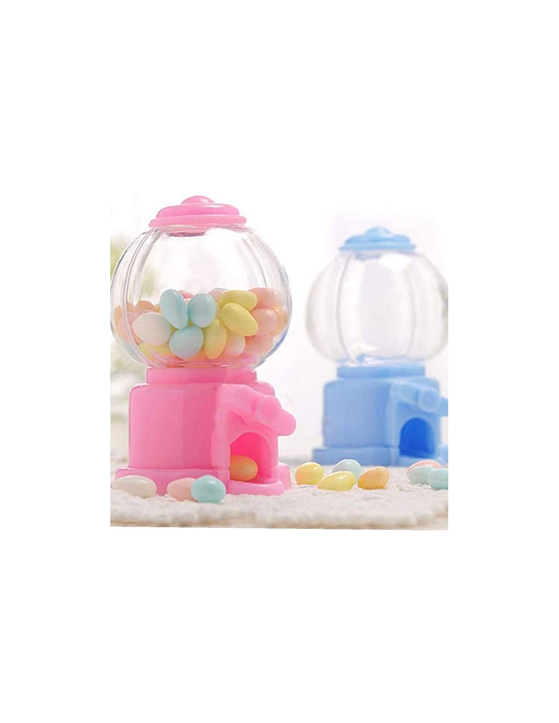 Marturie Botez Baietel Candy machine baby blue, figurina acrilica fillable 7cm