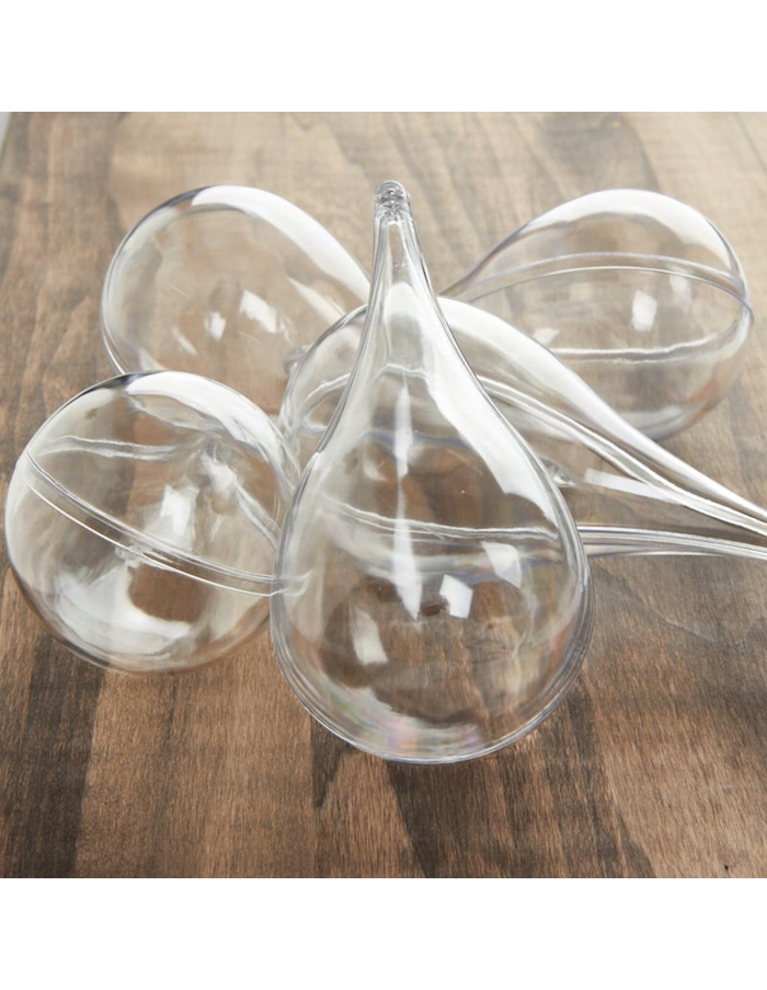Glob picatura acrilica transparent 11 cm
