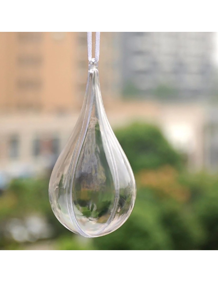Glob picatura acrilica transparent 11 cm