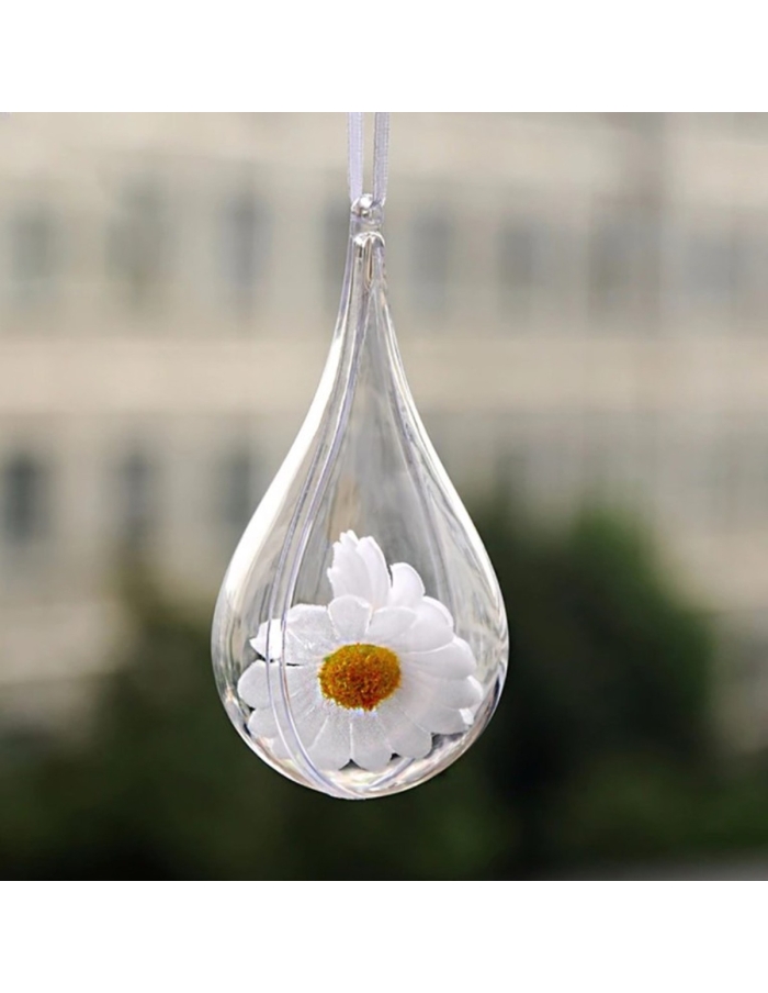 Glob picatura acrilica transparent 11 cm