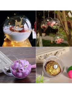 Set 5 glob acrilic transparent de 5 cm 2