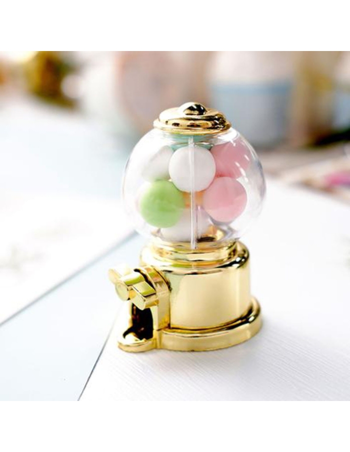 Candy machine silver, cutiuta marturie 10cm