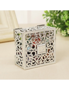 Cutiuta patrata baroque aurie, caseta 6cm 2