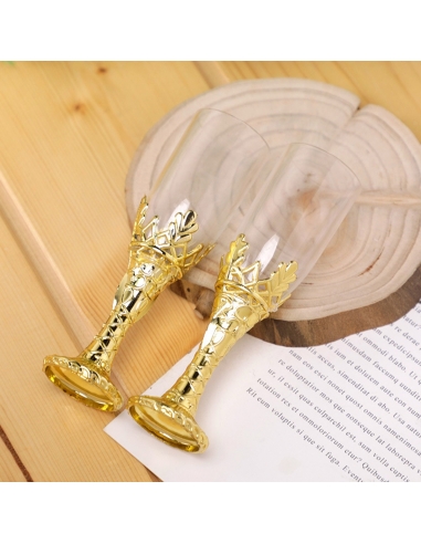 Marturie Pahar de Sampanie Auriu 11cm