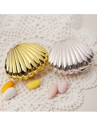 Cutie scoica argintie, caseta 9cm