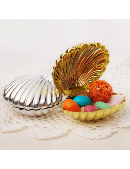 Cutie scoica aurie, caseta 9cm