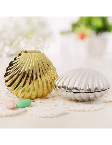 Cutie scoica aurie, caseta 9cm