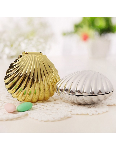 Cutie scoica aurie, caseta 9cm