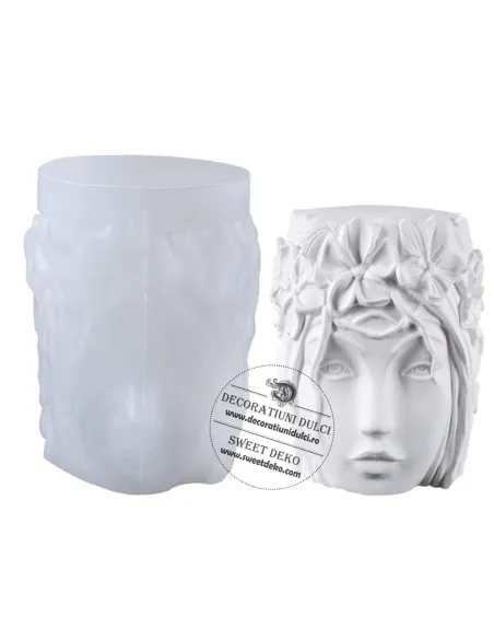 Mulaj cap femeie si coronita cu flori