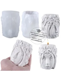 Mulaj cap femeie si coronita cu flori