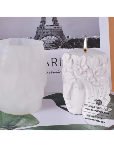 Mulaj cap femeie si coronita cu flori