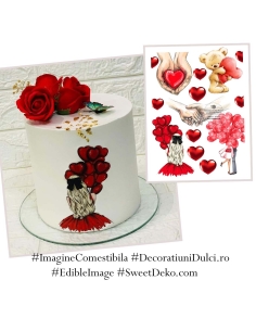 Poza pentru decor tort My Love Forever