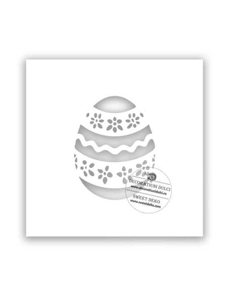 Sablon biscuiti ou incondeiat cu floricele