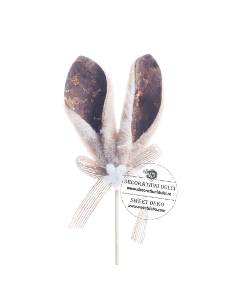 Urechiuse de iepuras, topper decor