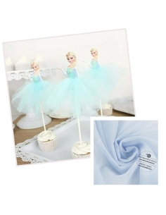 Tiul albastru deschis - 1,60m latime 2