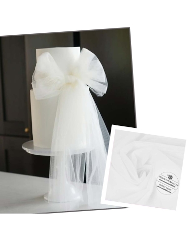 Tiul alb - 1,60m latime