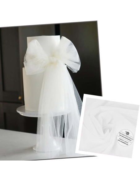 Tiul alb - 1,60m latime