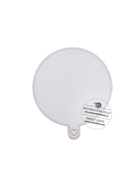 Mini platou rotund pentru monoportii |maner cu inimioara