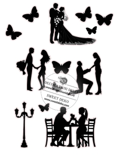 Cerere in casatorie - Siluete comestibile | Decoratiuni Dulci 2