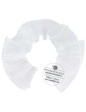 Organza alba, plisata pentru machete de tort