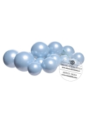 Sfere albastru deschis pentru decor tort (20buc/set)