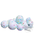 Sfere necomestibile albastru fulg cu bastonase colorate (20buc/set))
