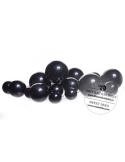 Set 20 sfere tort topper negru lucios