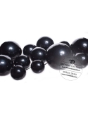 Set 20 sfere tort topper negru lucios 2