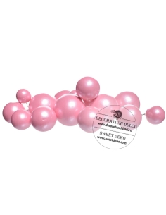 Sfere roz baby, decor necomestibil (20buc/set) 2