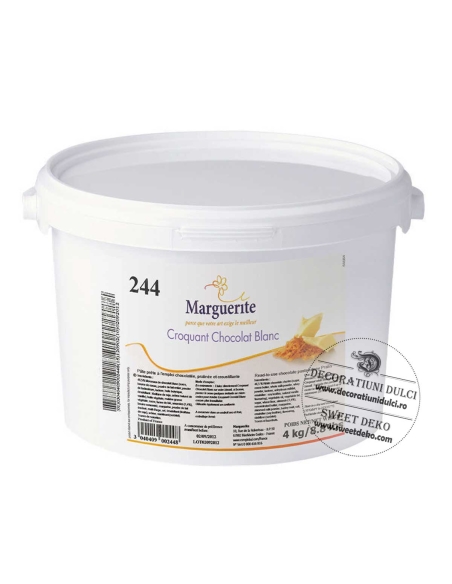 Pralin Croquant Chocolate Blanc, Marguerite | Decoratiuni Dulci