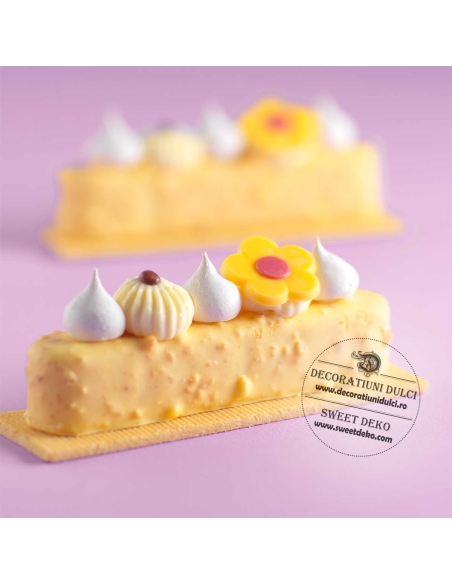 Pralin Croquant Chocolate Blanc, Marguerite | Decoratiuni Dulci