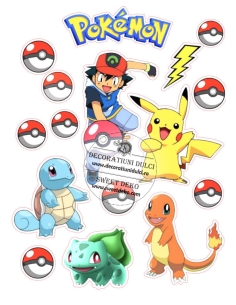 Imagine comestibila personaje Pokemon