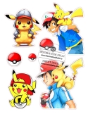 Imagine comestibila Pikachu si Ash