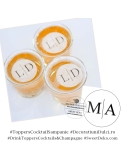 Toppers Cocktail|sampanie - Initiale clasice