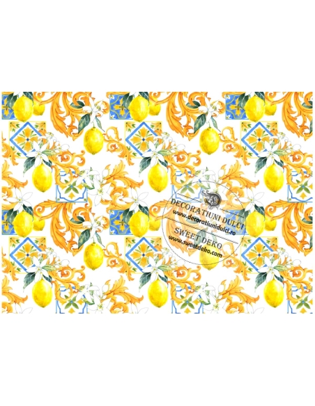 Imagine comestibila Limoncello Barocco