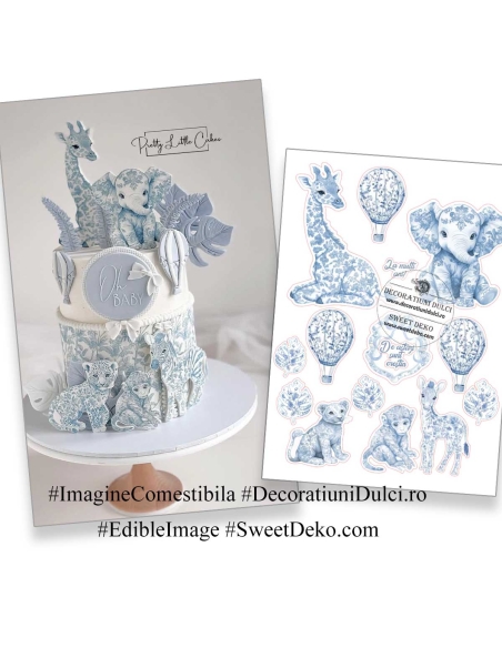 Imagine comestibila Blue Safari